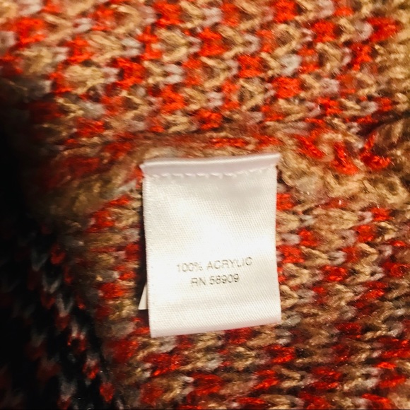 Cremieux Tartan Plaid Sweater Camel Sz Medium - Picture 3 of 5